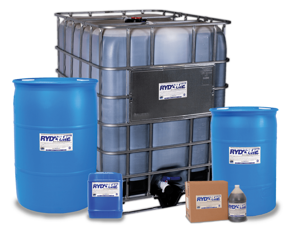 Descalcificador Biodegradable RYDLYME  Container Sizes